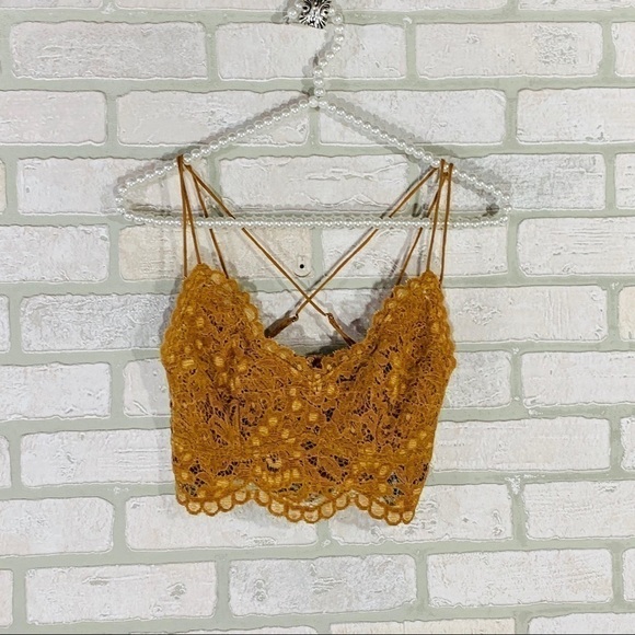 Free People NWT Celine Bralette in Carmel - Picture 4 of 10